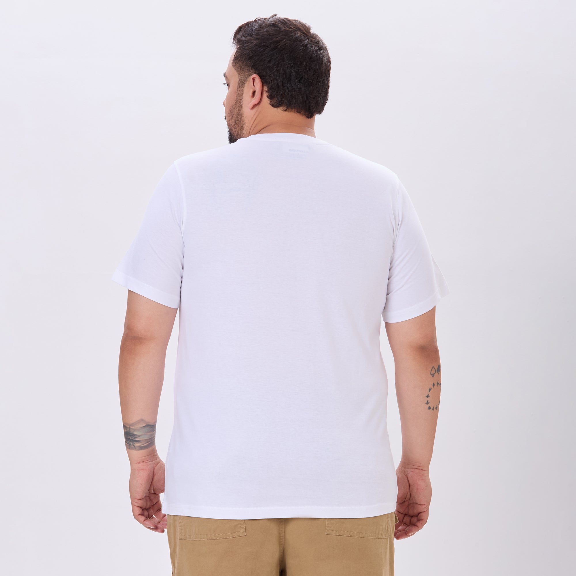 Plus Size Graphic T-shirt | 4XL - 10XL | 100% Cotton | White