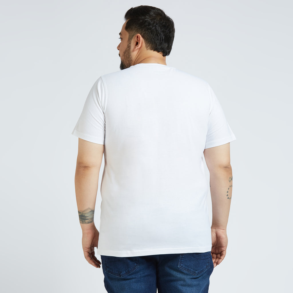 Plus Size Graphic T-shirt | 4XL - 10XL | White
