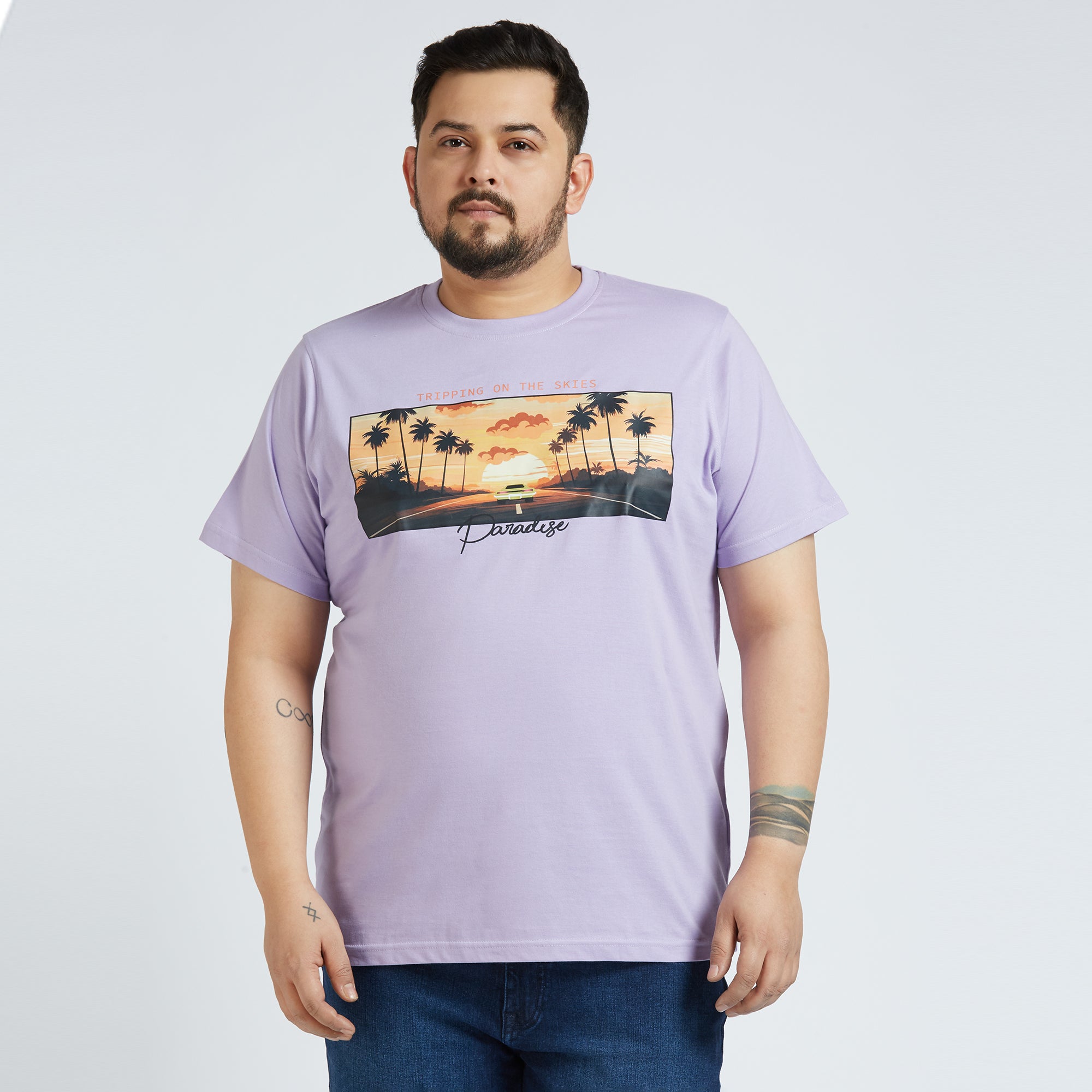 Plus Size Graphic T-shirt | 4XL - 10XL | Lilac