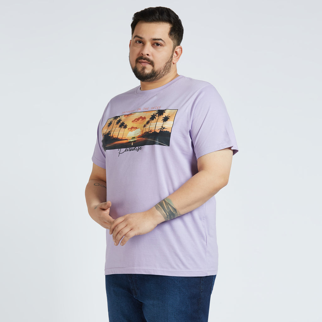 Plus Size Graphic T-shirt | 4XL - 10XL | Lilac