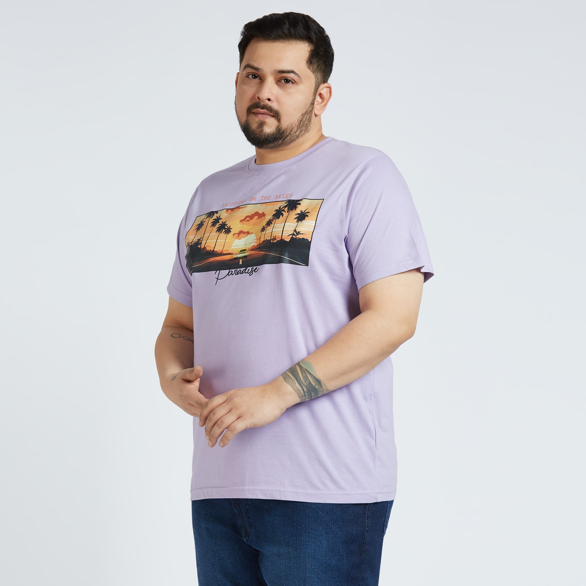Plus Size Graphic T-shirt | 4XL - 10XL | Lilac