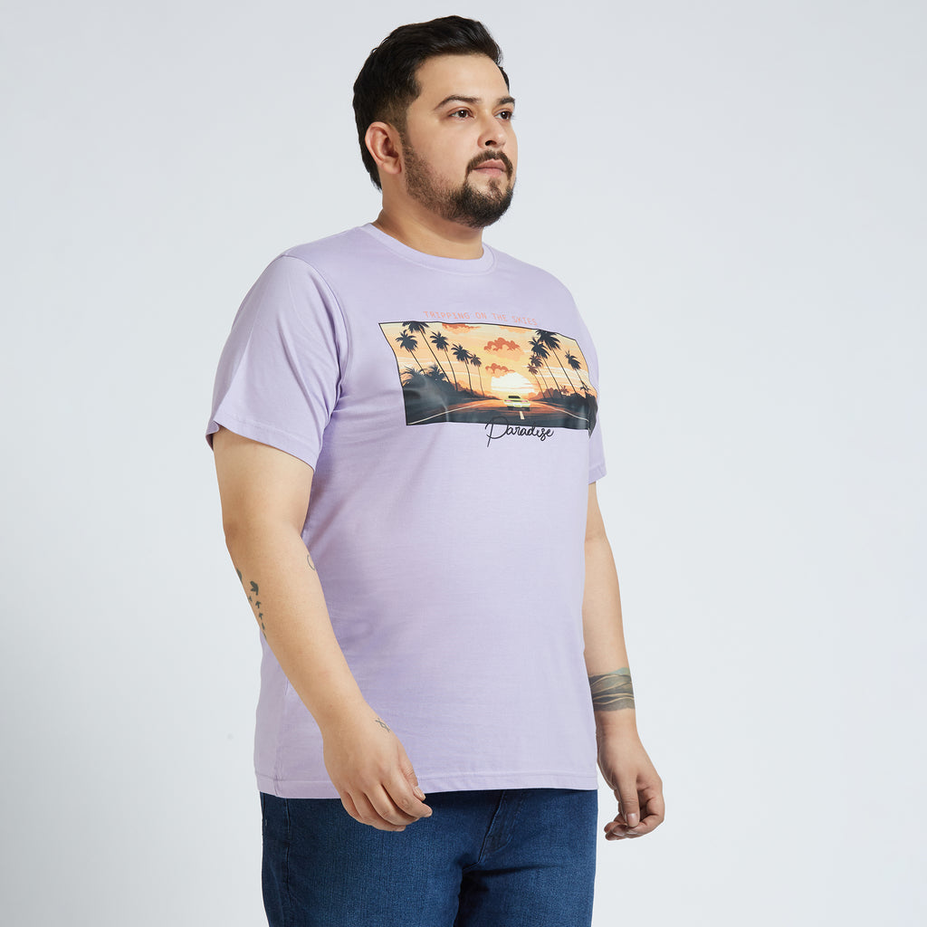 Plus Size Graphic T-shirt | 4XL - 10XL | Lilac