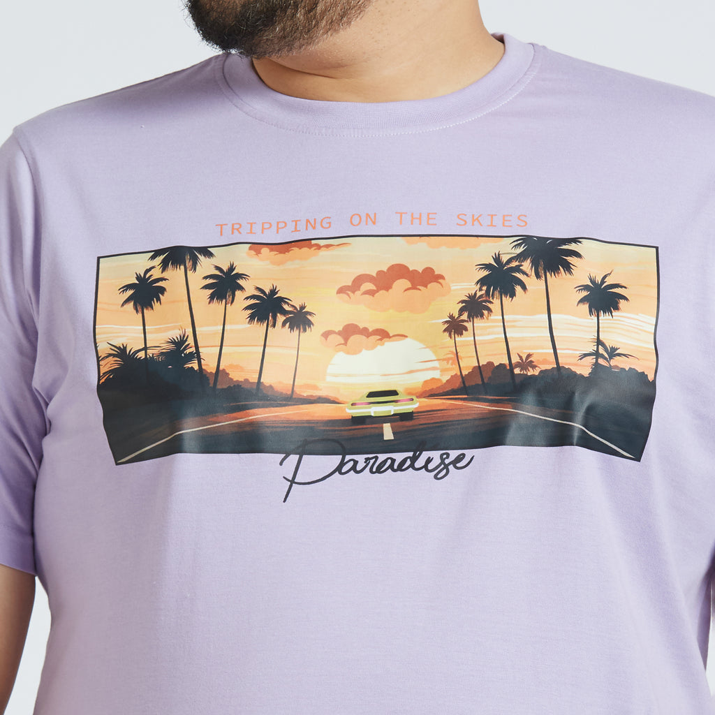 Plus Size Graphic T-shirt | 4XL - 10XL | Lilac
