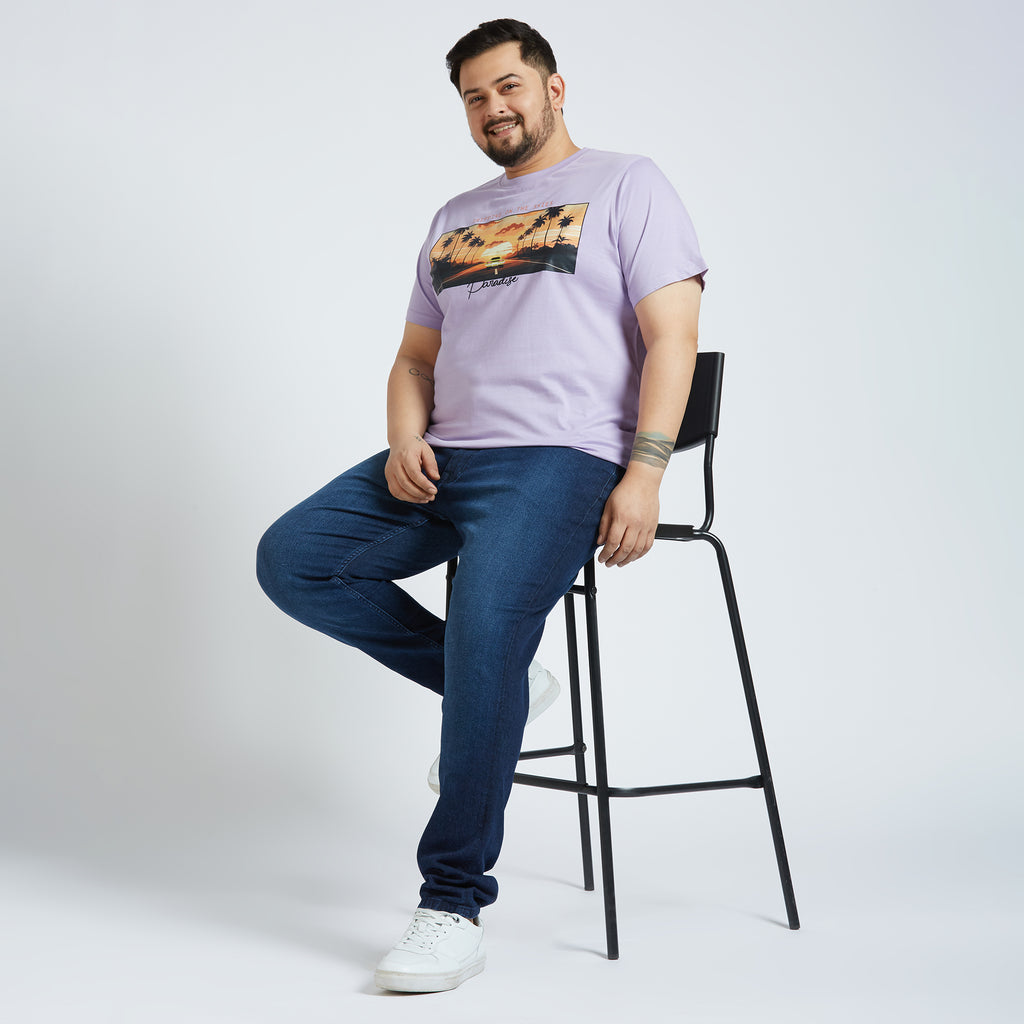 Plus Size Graphic T-shirt | 4XL - 10XL | Lilac
