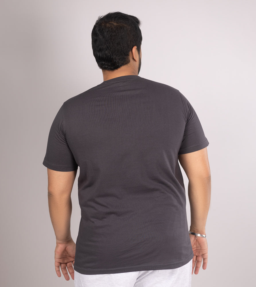 Plus Size Core T-shirt | 4XL - 10XL | 100% Cotton | Grey
