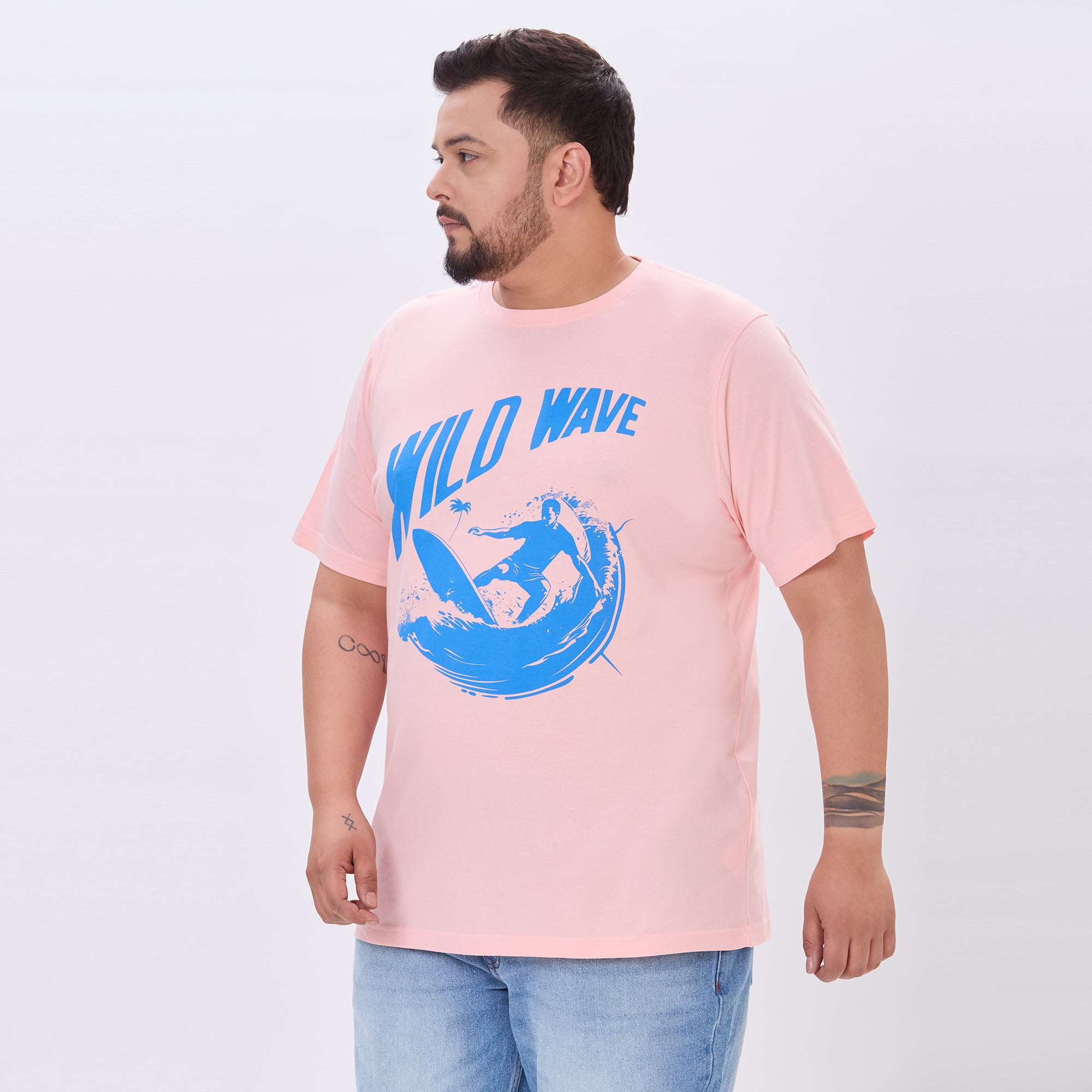 Plus Size Graphic T-shirt | 4XL - 10XL | Pink