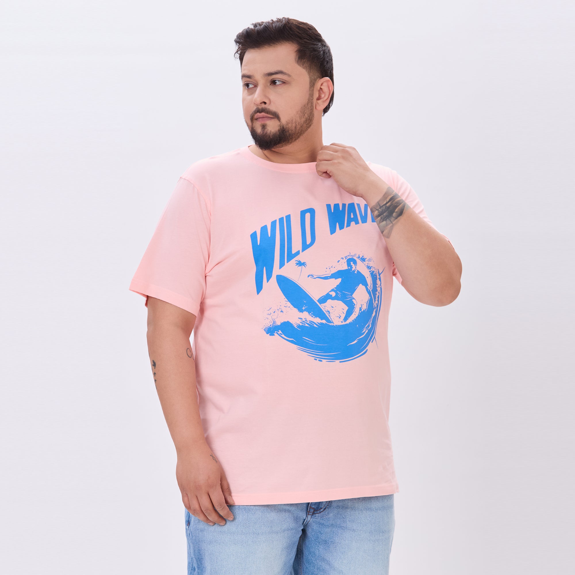 Plus Size Graphic T-shirt | 4XL - 10XL | Pink