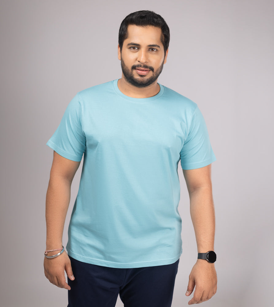 Plus Size Core T-shirt | 4XL - 10XL | 100% Cotton | Blue