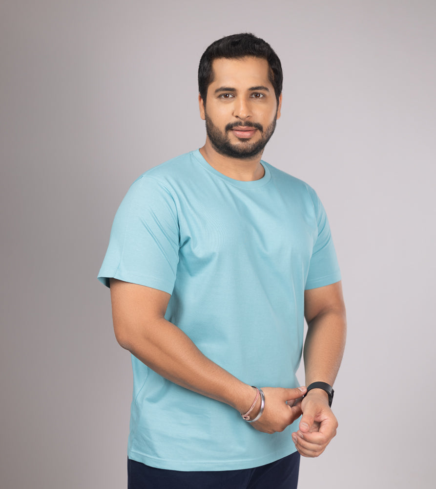 Plus Size Core T-shirt | 4XL - 10XL | 100% Cotton | Blue