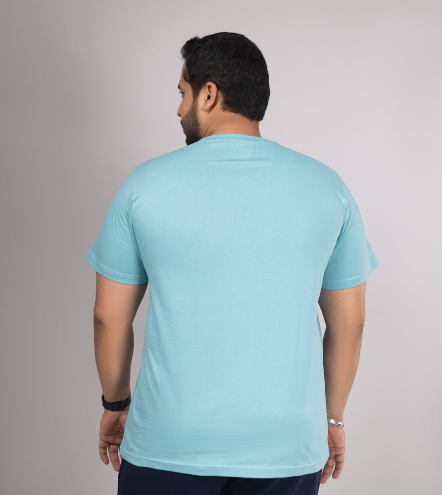Plus Size Core T-shirt | 4XL - 10XL | 100% Cotton | Blue