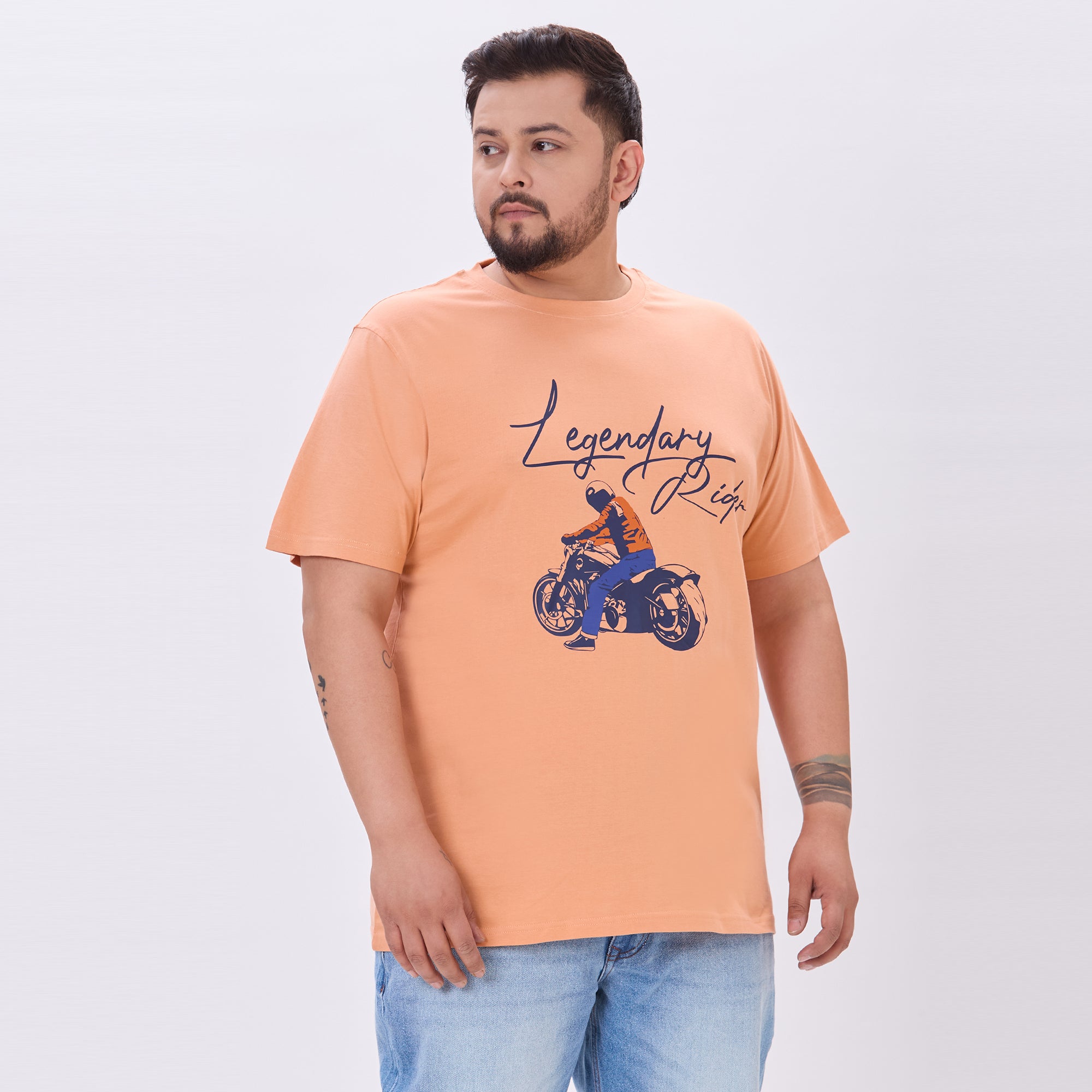 Plus Size Graphic T-shirt | 4XL - 10XL | Coral