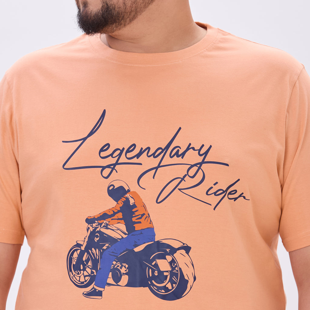 Plus Size Graphic T-shirt | 4XL - 10XL | Coral