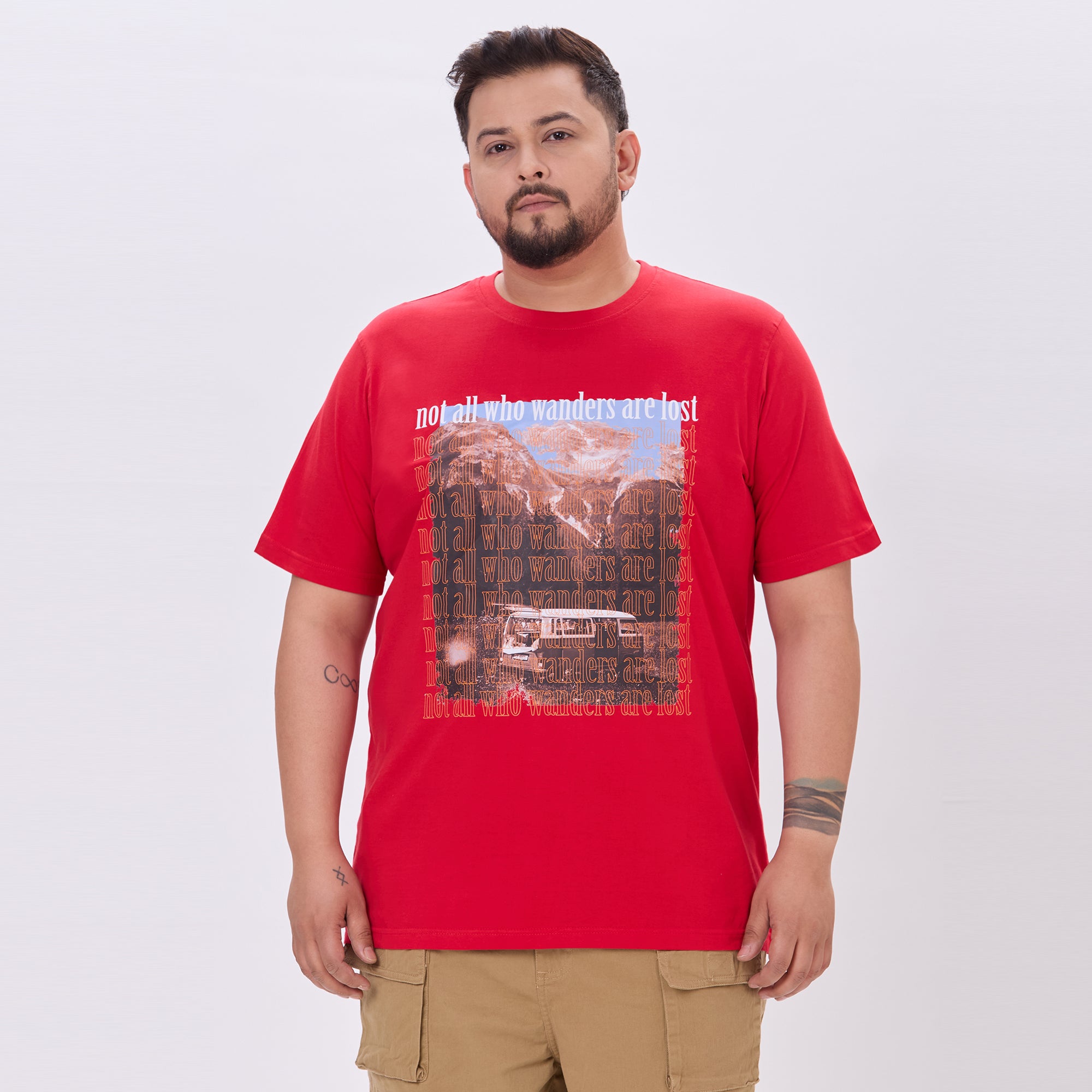 Plus Size Graphic T-shirt | 4XL - 10XL | Red