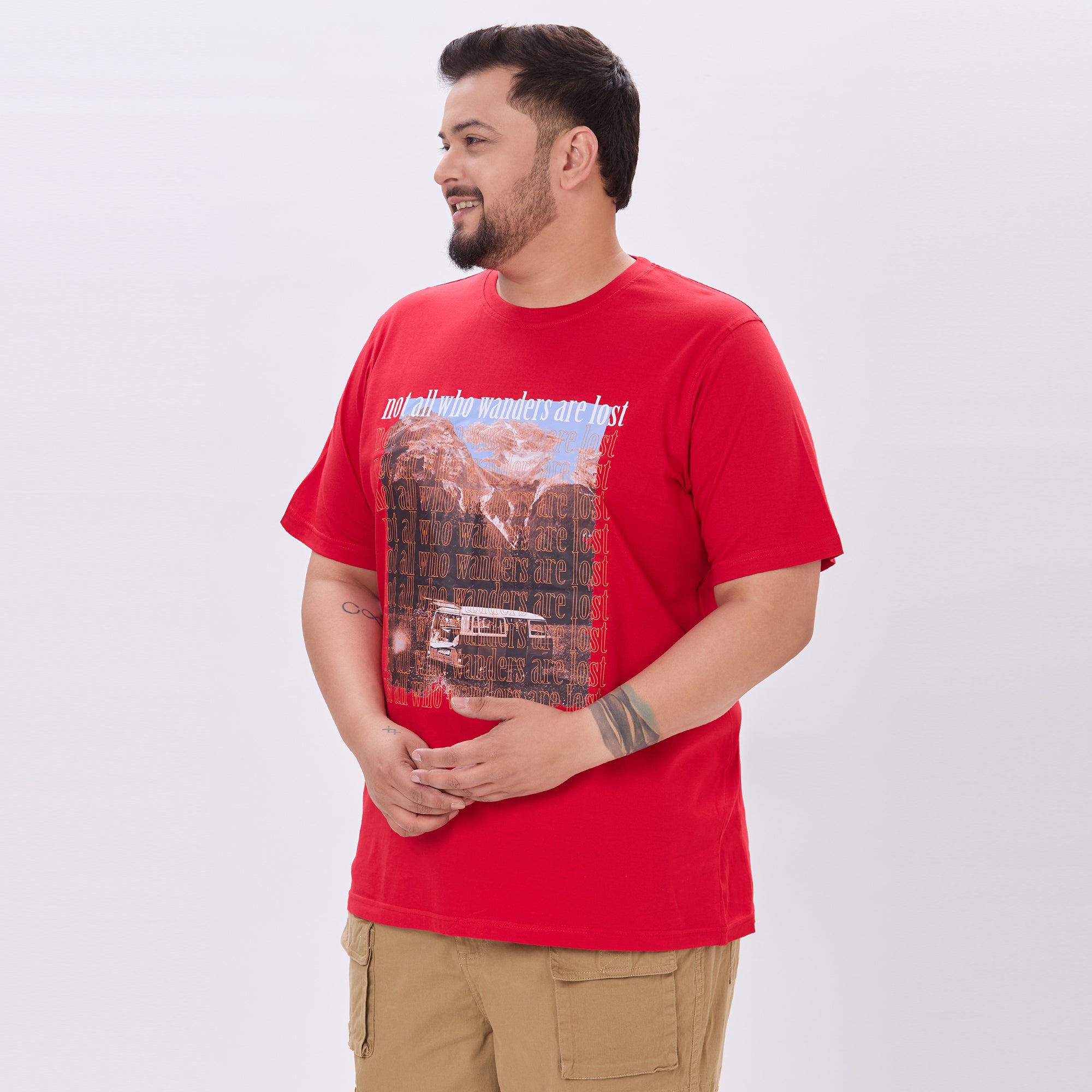 Plus Size Graphic T-shirt | 4XL - 10XL | Red