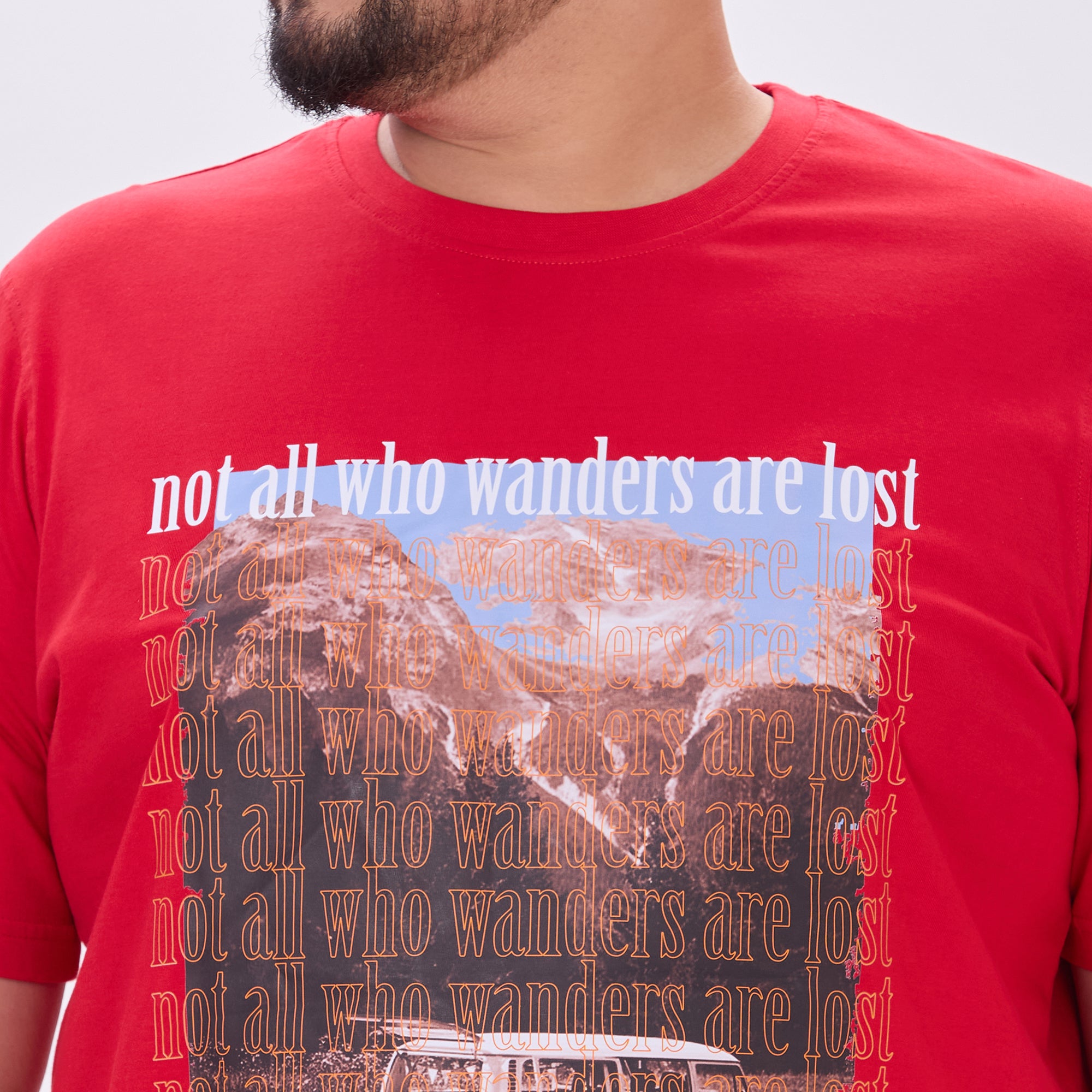 Plus Size Graphic T-shirt | 4XL - 10XL | Red