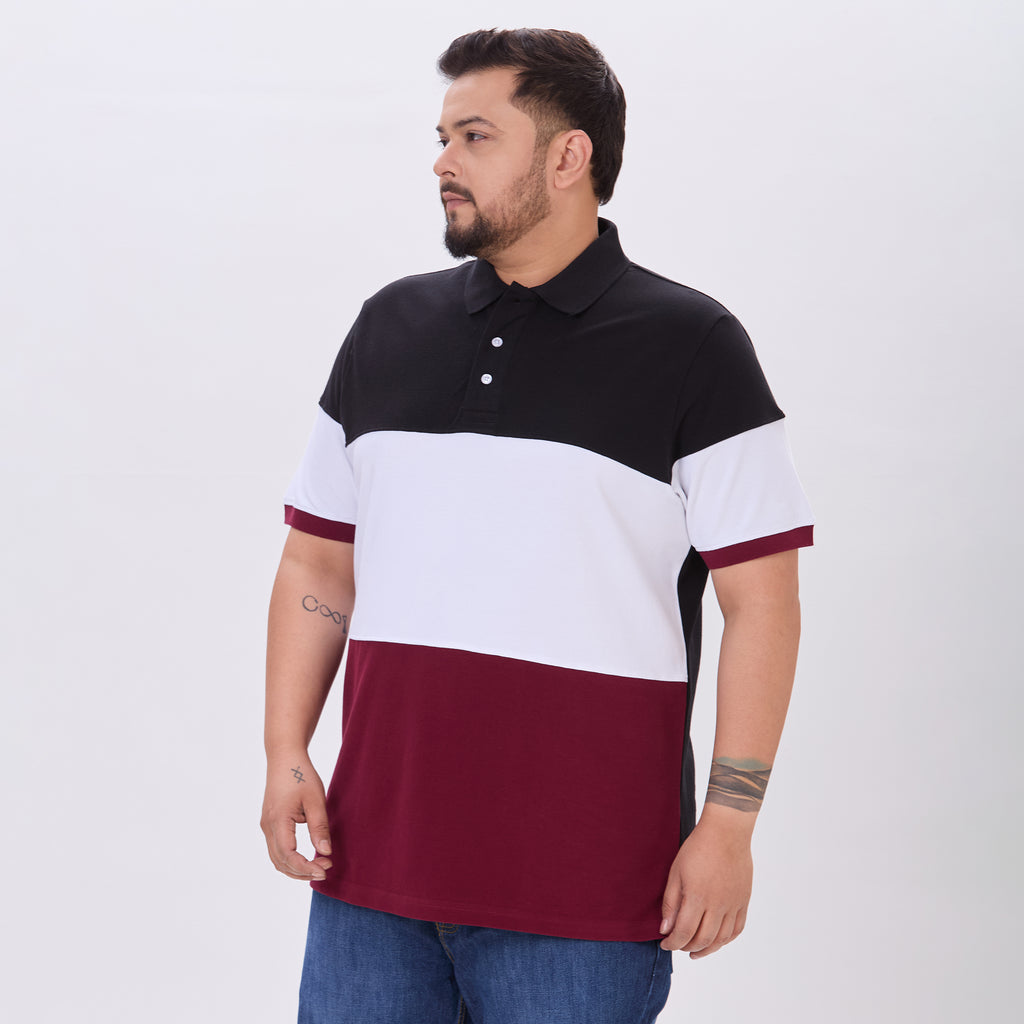 Plus Size Polo T-Shirt | 4XL-10XL | 100% Cotton | Multicolour