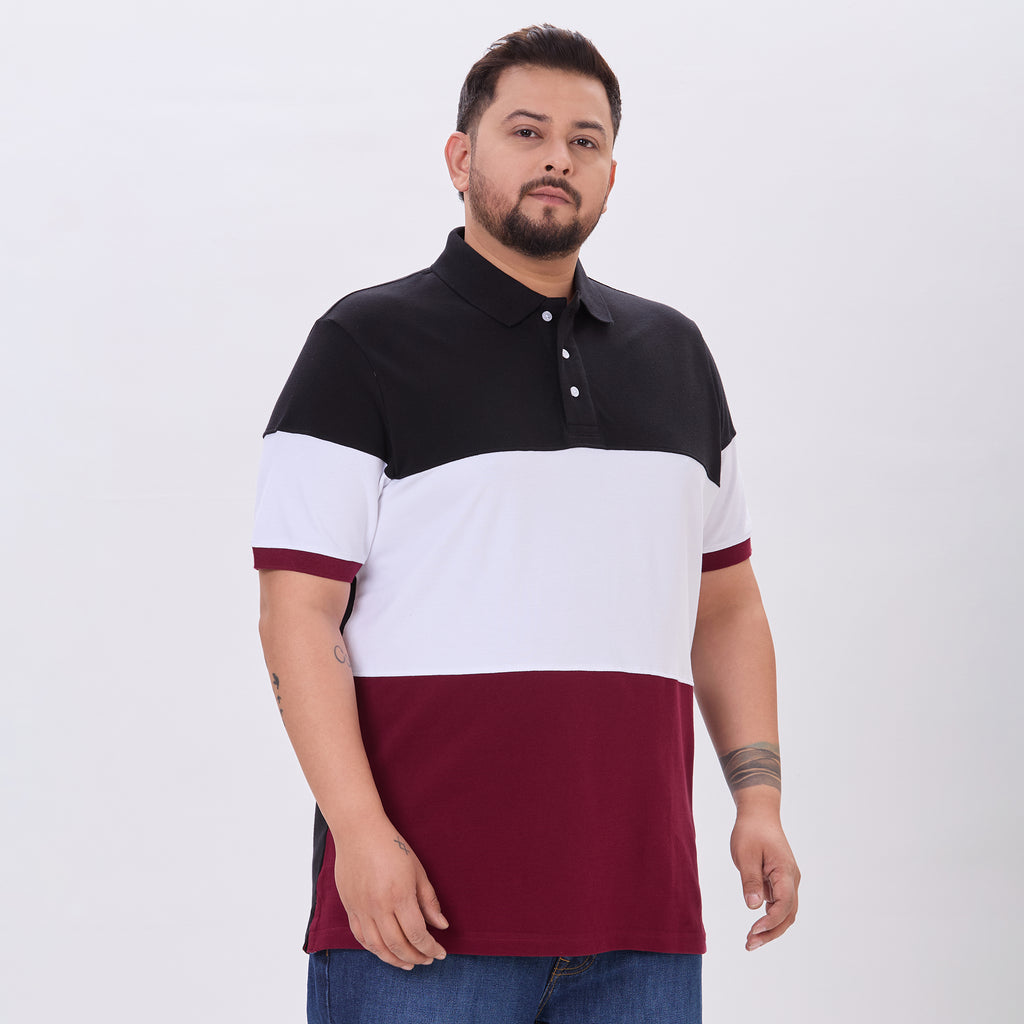 Plus Size Polo T-Shirt | 4XL-10XL | 100% Cotton | Multicolour