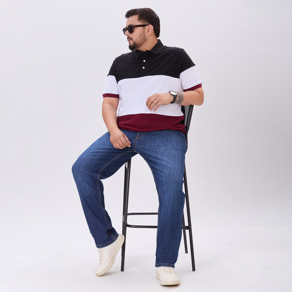 Plus Size Polo T-Shirt | 4XL-10XL | 100% Cotton | Multicolour