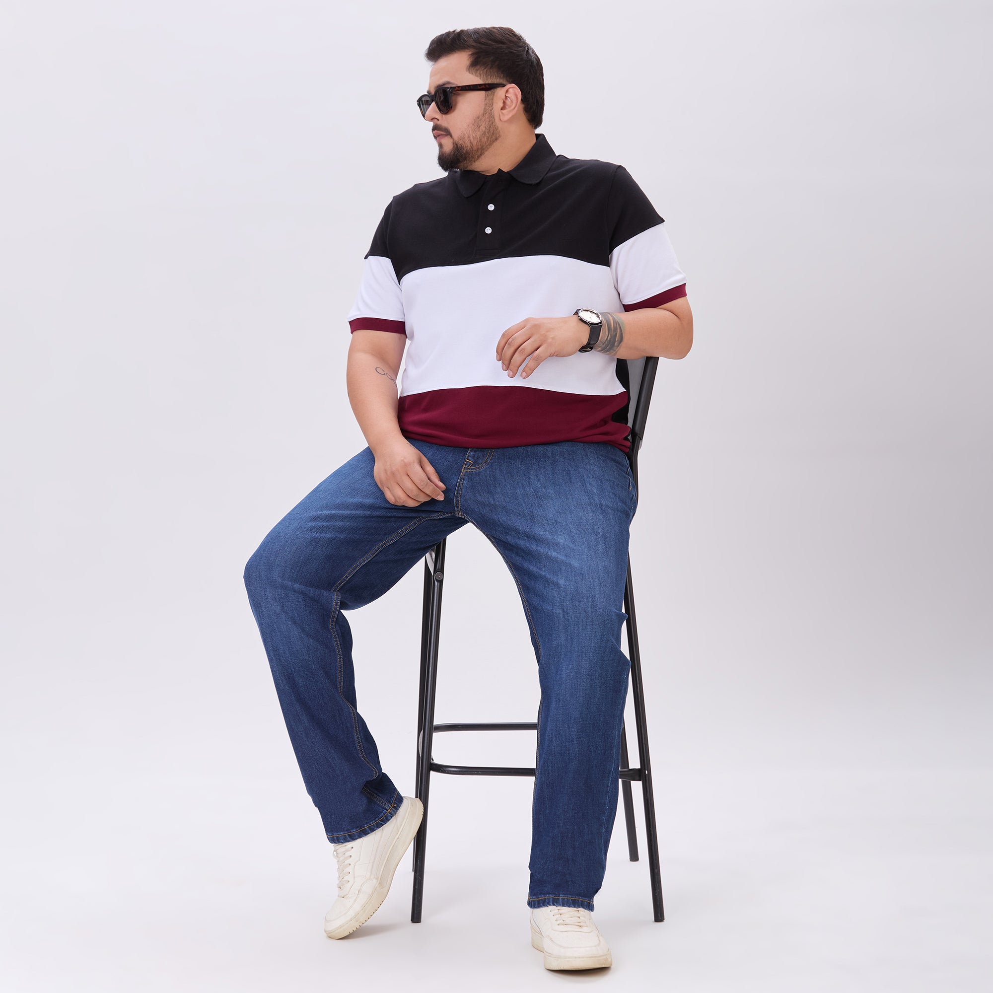 Plus Size Polo T-Shirt | 4XL-10XL | 100% Cotton | Multicolour