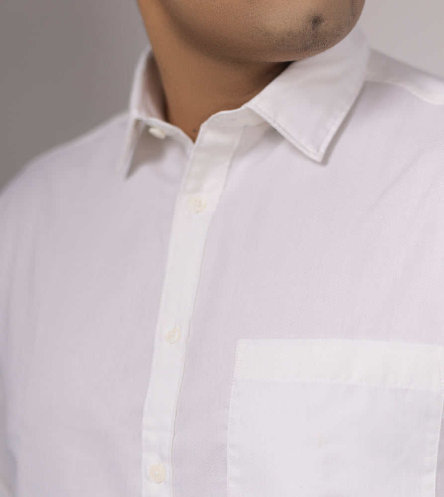 Plus Size Formal Shirt | 4XL - 10XL | 100% Cotton | White