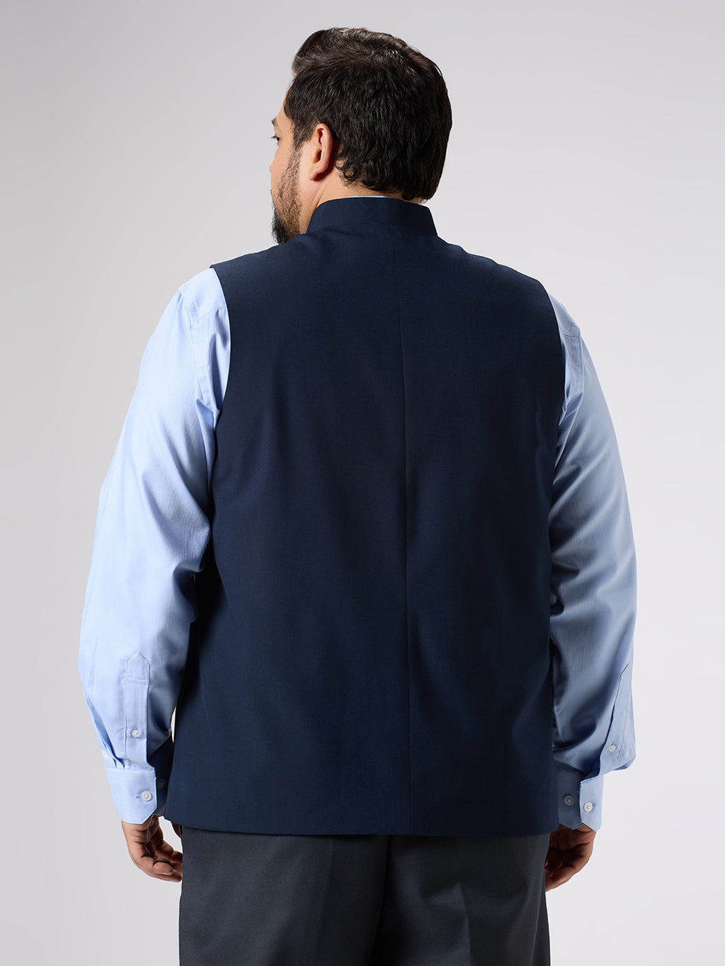 Plus Size Waist Coat | 4XL - 10XL | Navy Blue