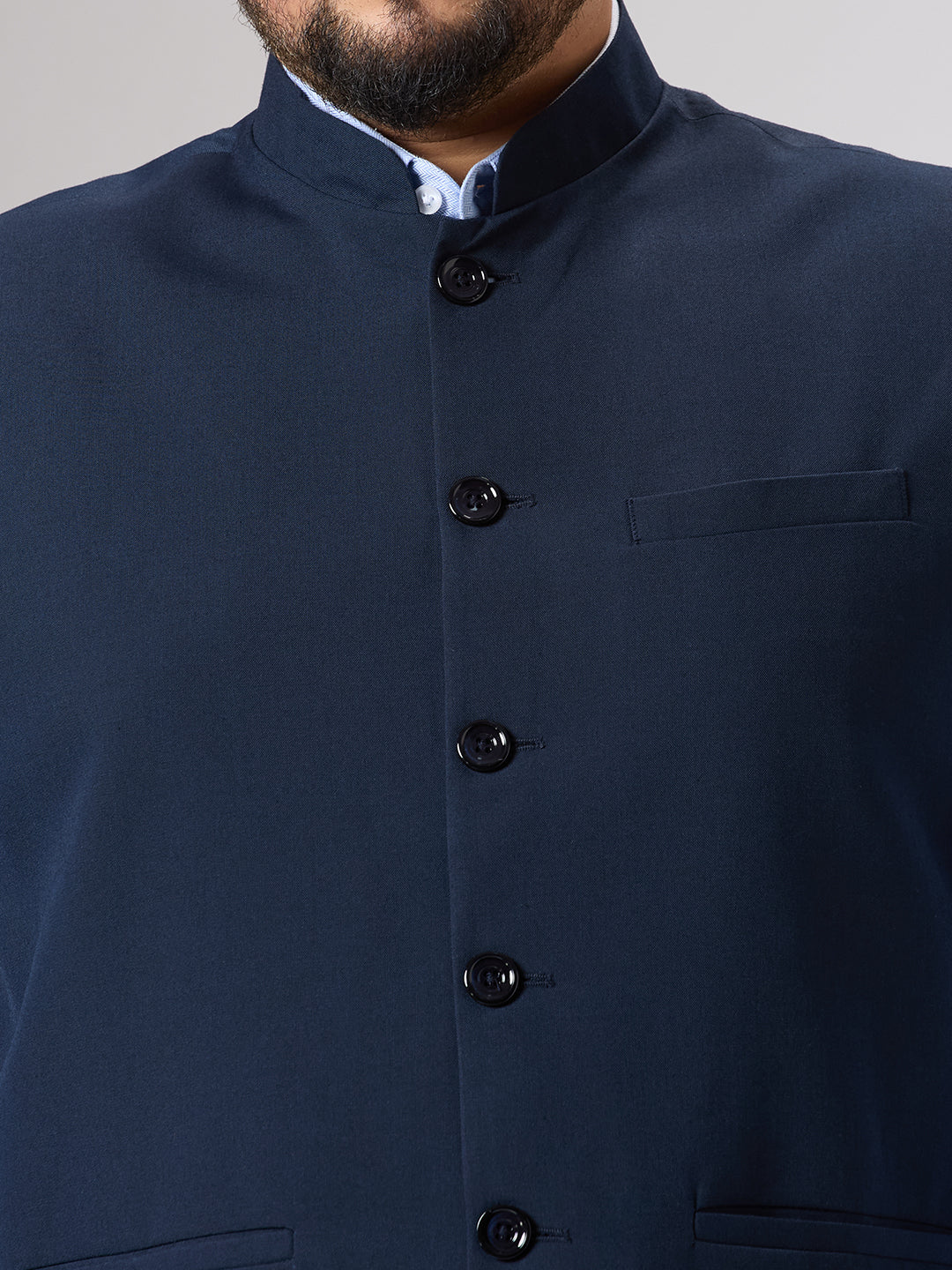 Plus Size Waist Coat | 4XL - 10XL | Navy Blue