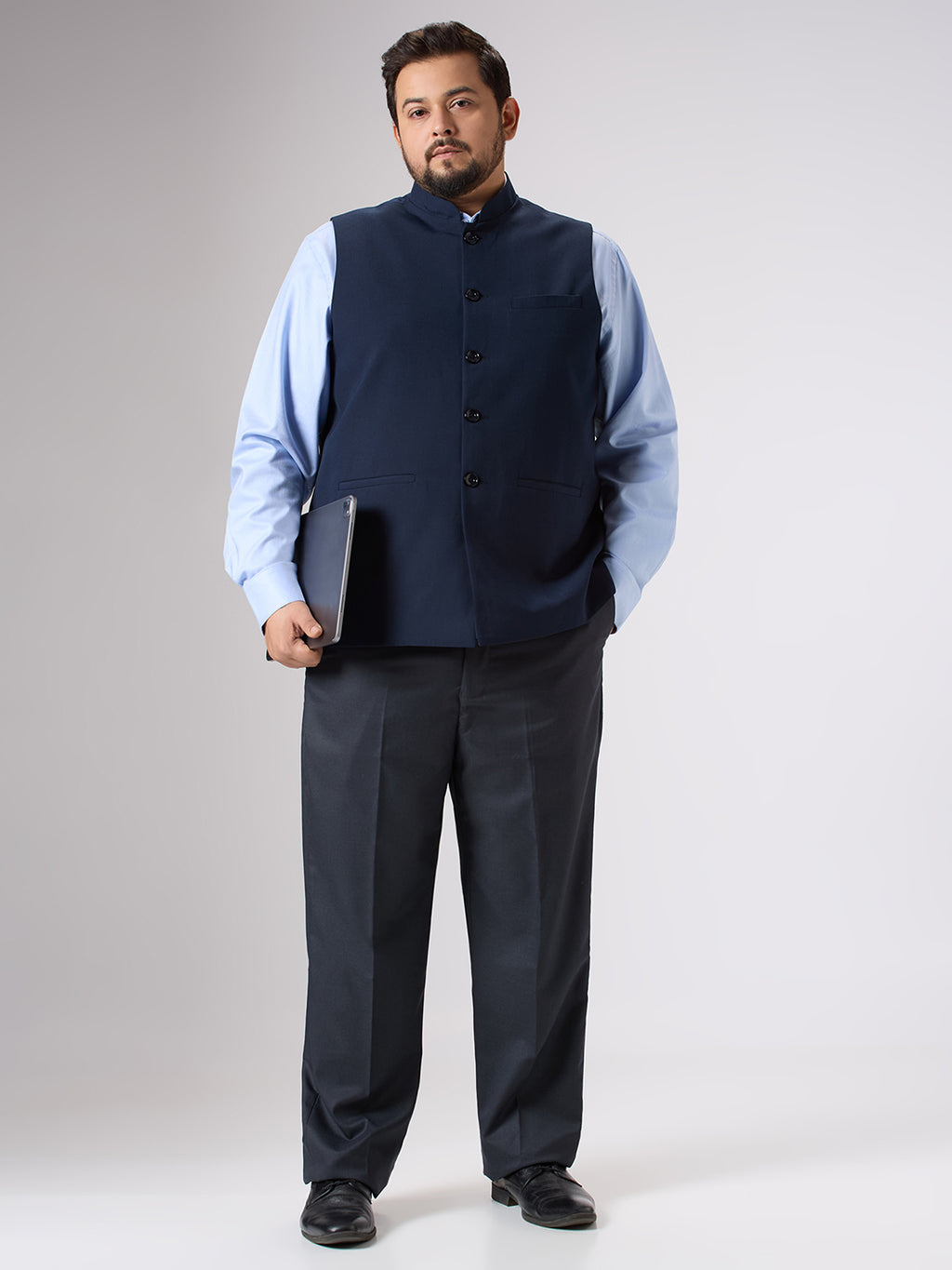 Plus Size Waist Coat | 4XL - 10XL | Navy Blue