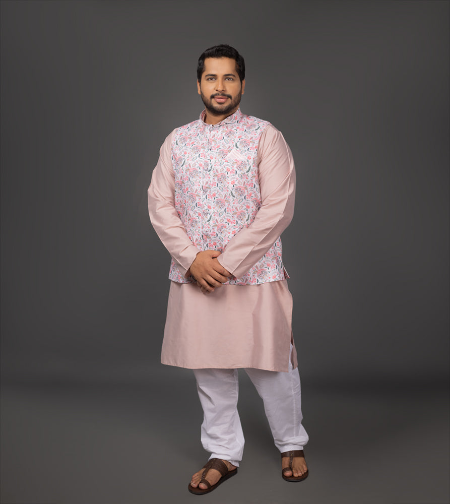 Plus Size Waist Coat | 4XL - 9XL | Off White