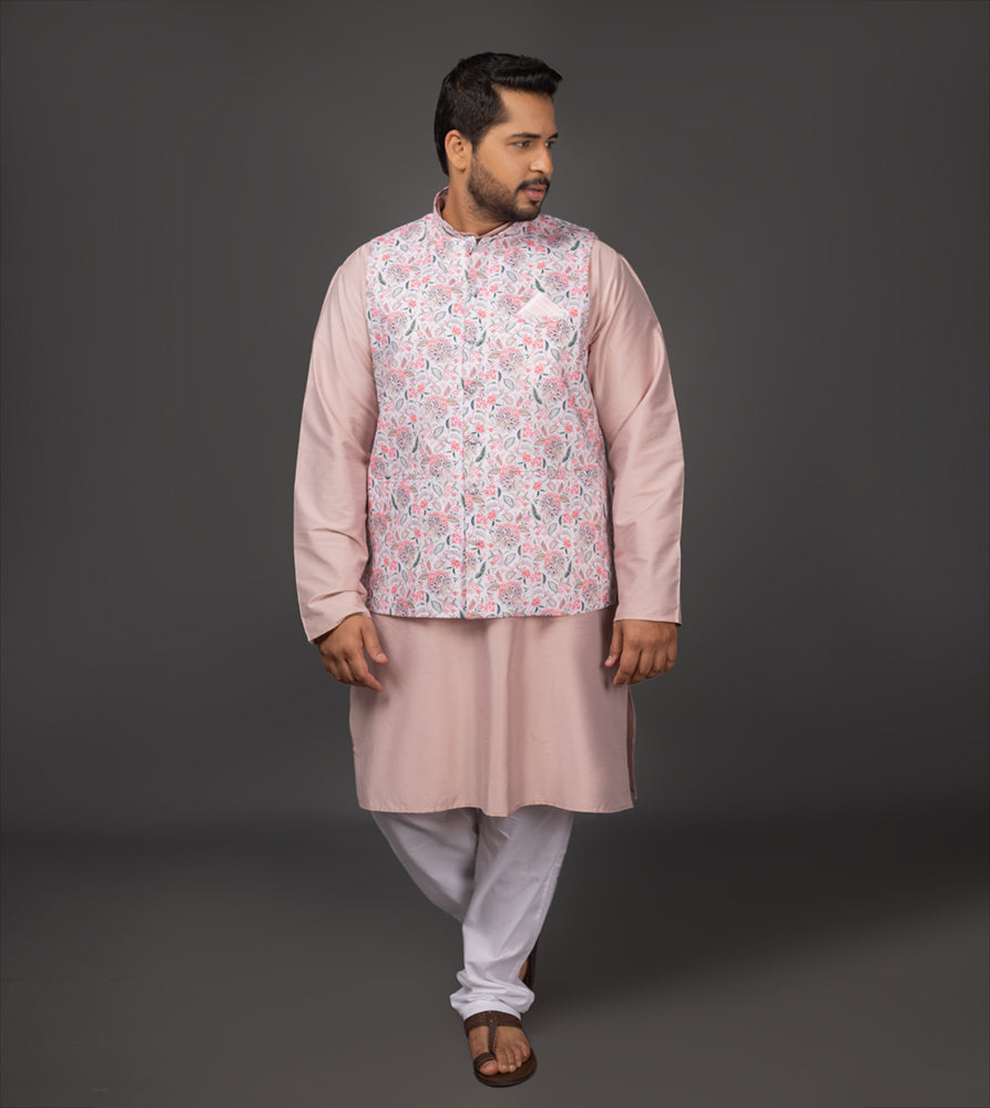 Plus Size Waist Coat | 4XL - 9XL | Off White