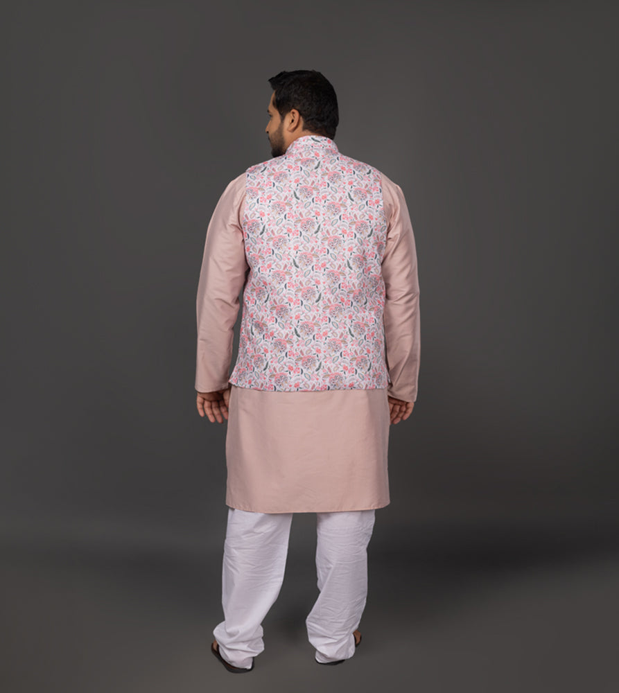 Plus Size Waist Coat | 4XL - 9XL | Off White