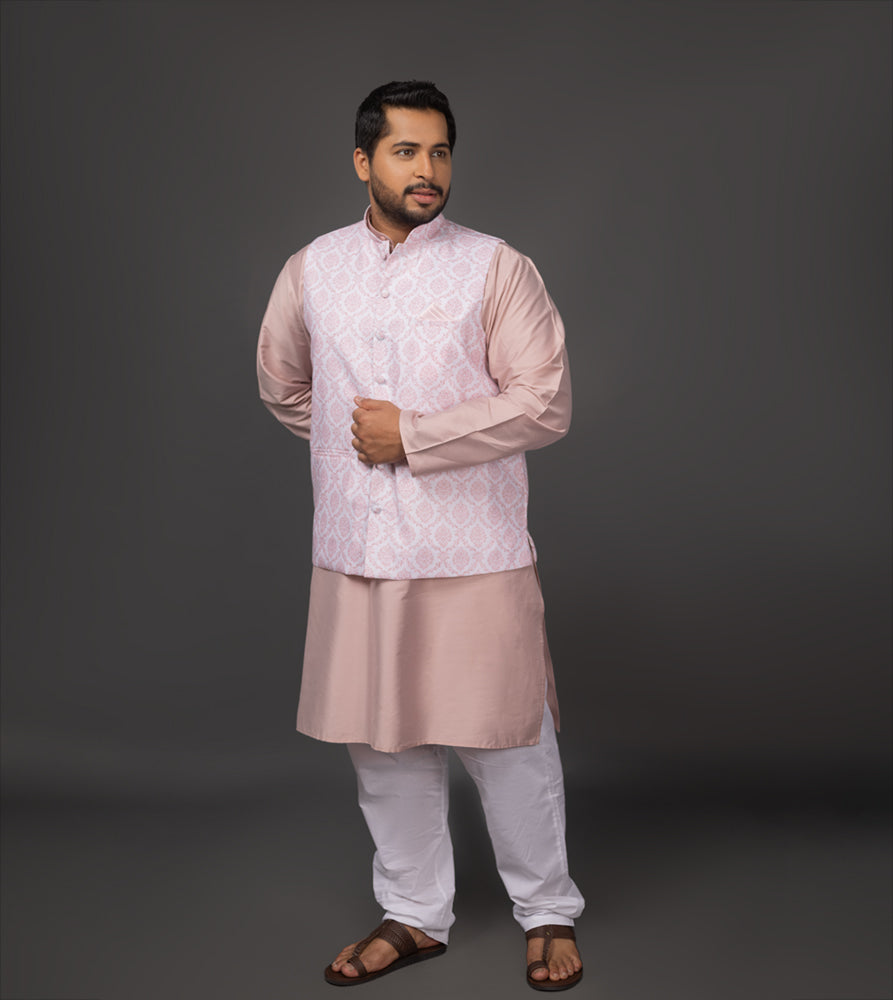 Plus Size Waist Coat | 4XL - 9XL | Beige