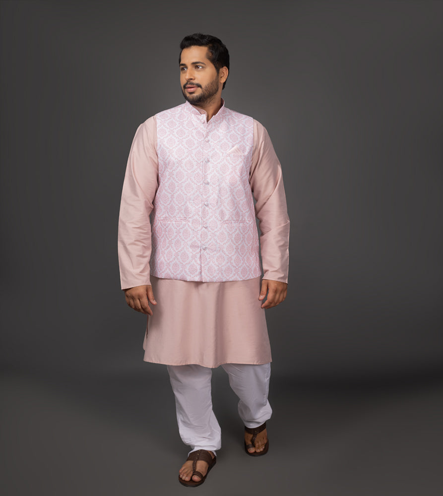 Plus Size Waist Coat | 4XL - 9XL | Beige