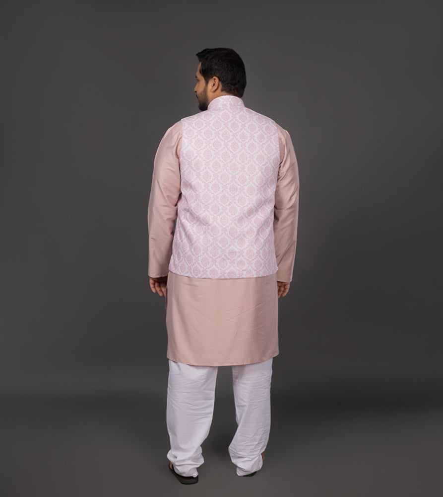 Plus Size Waist Coat | 4XL - 9XL | Beige