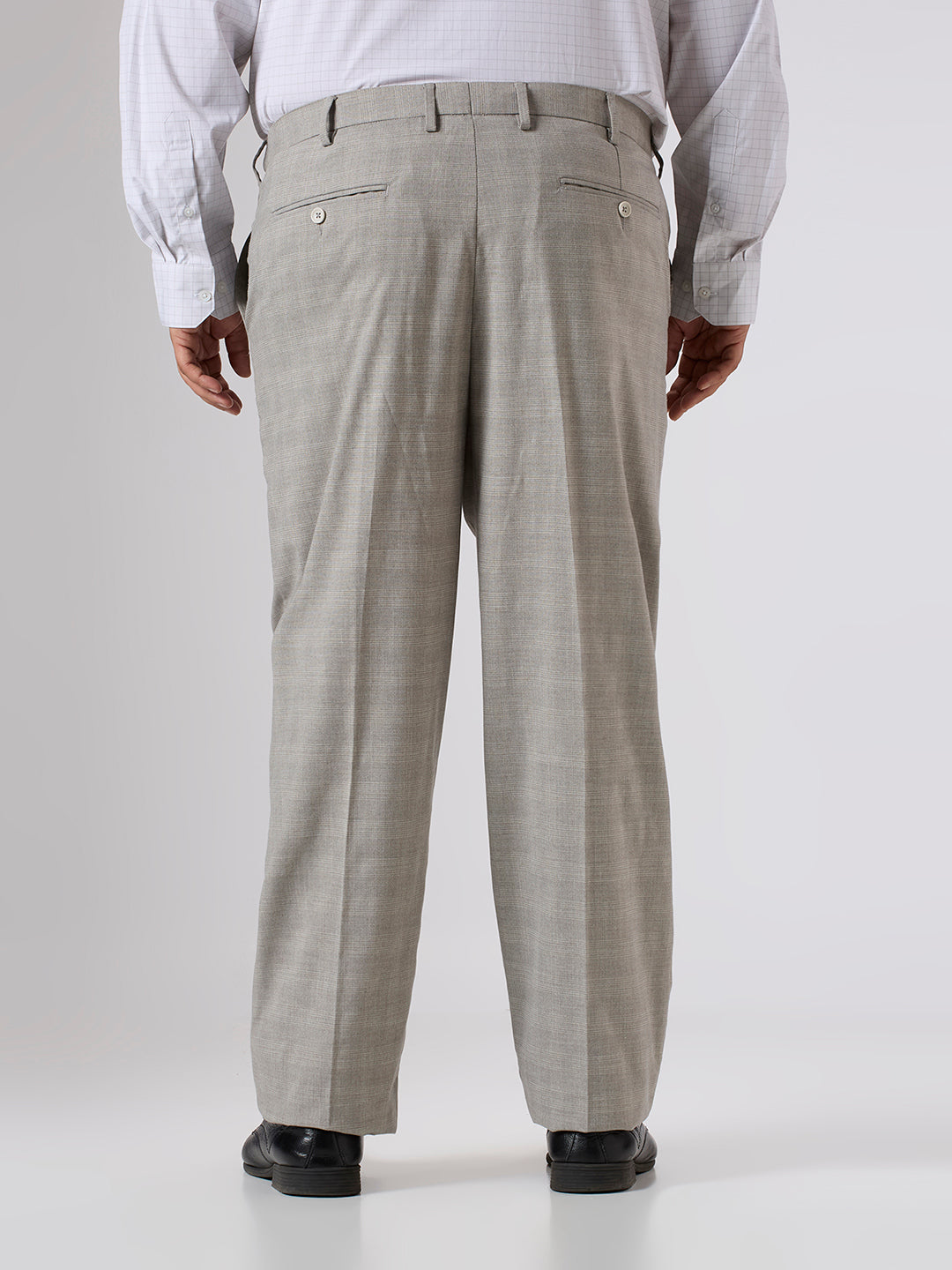 Plus Size Formal Trouser | Oatmeal Grey