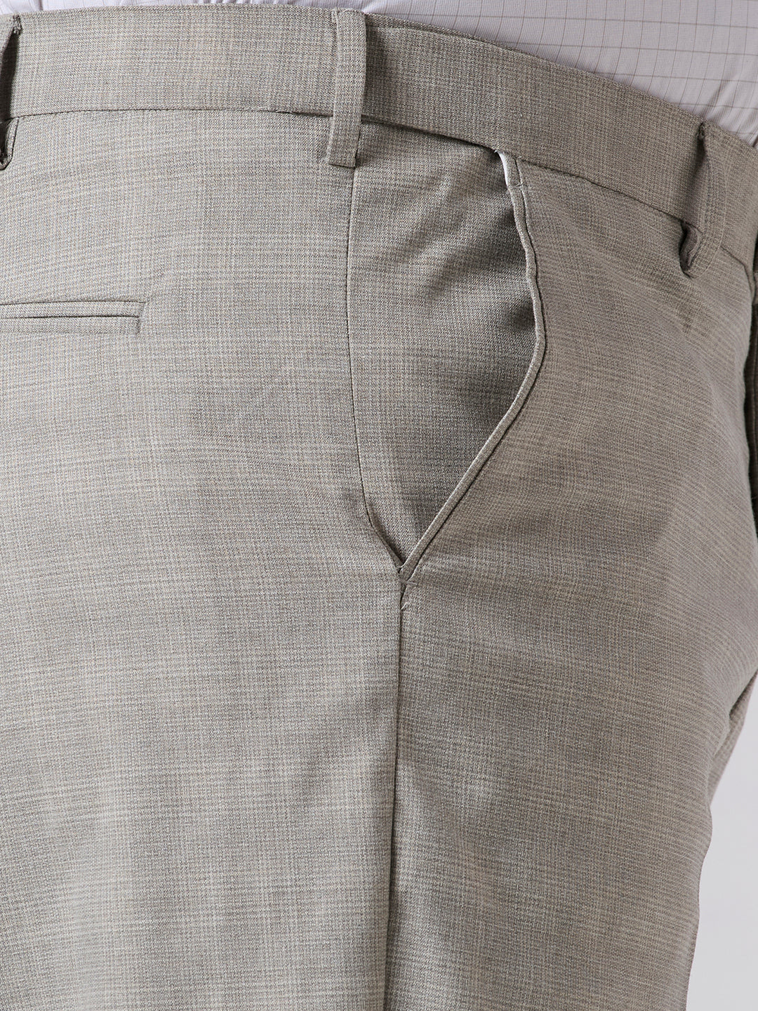Plus Size Formal Trouser | Oatmeal Grey