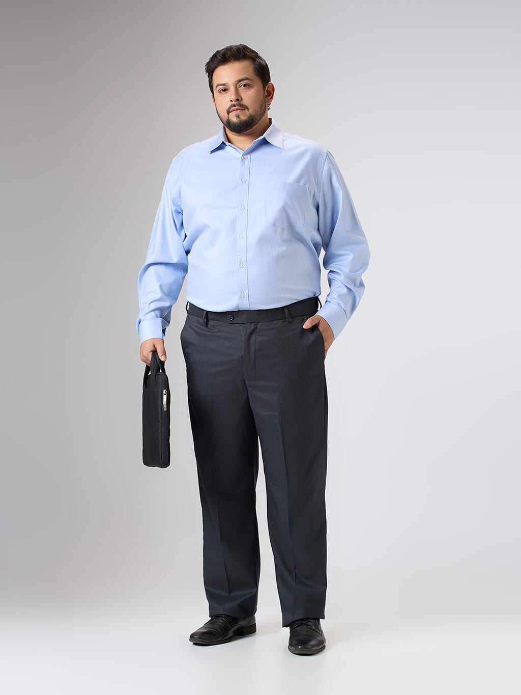 Plus Size Formal Trouser | Charcoal