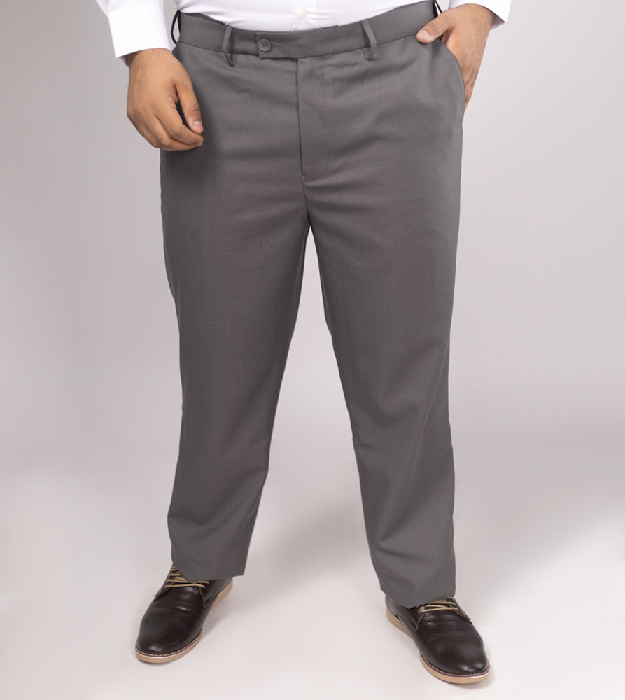 Plus Size Formal Trouser | Grey