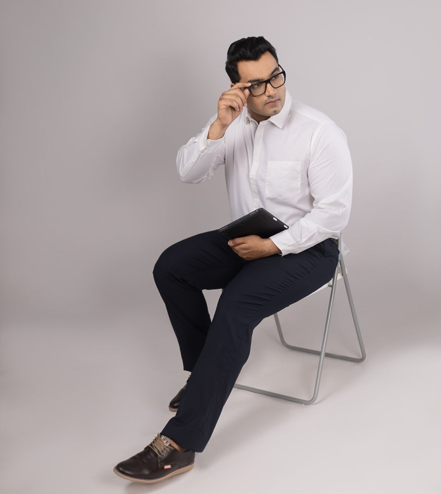 Plus Size Formal Trouser | Navy