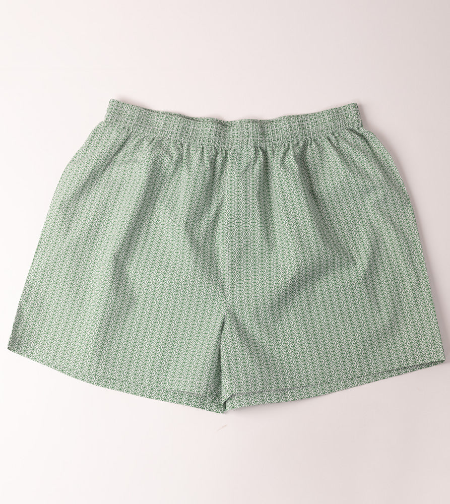 Sizeupp | Plus Size  Boxer For Men | 34" - 38" | 100% Cotton | Print | Green