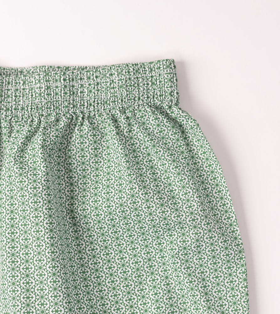 Sizeupp | Plus Size  Boxer For Men | 34" - 38" | 100% Cotton | Print | Green