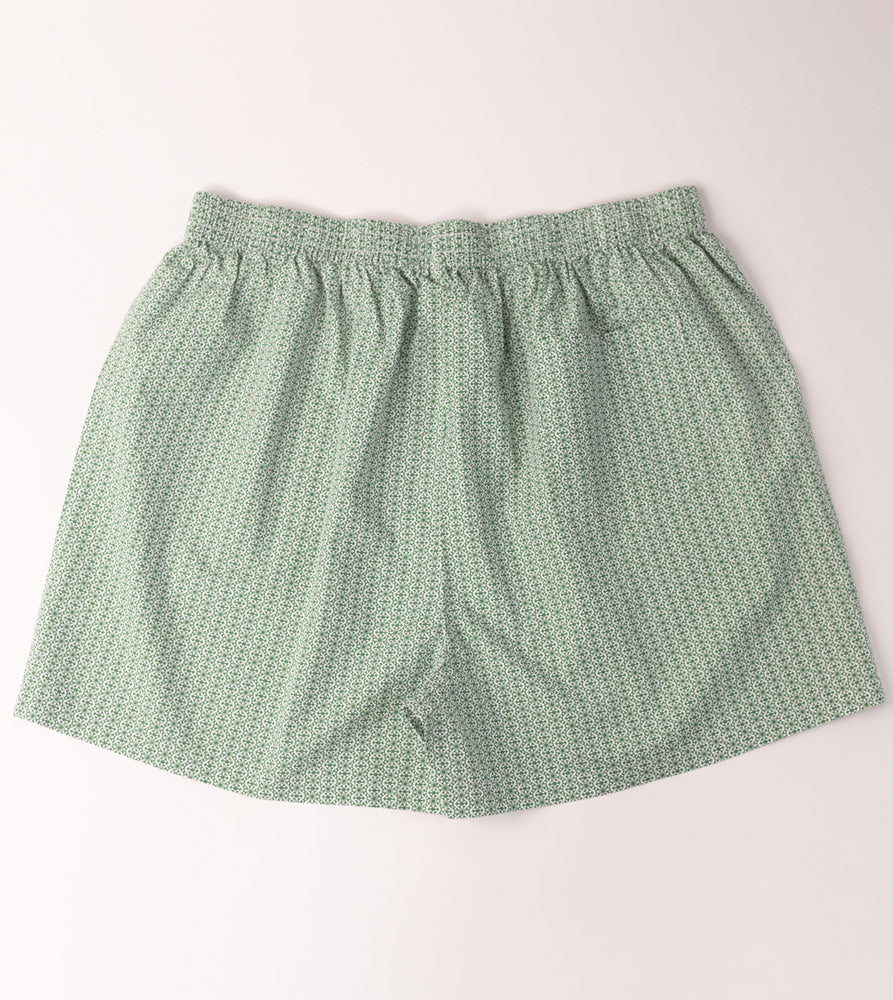 Sizeupp | Plus Size  Boxer For Men | 34" - 38" | 100% Cotton | Print | Green