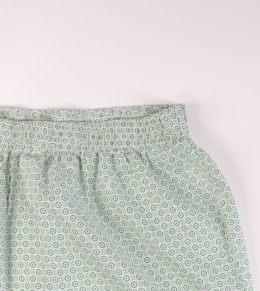 Sizeupp | Plus Size  Boxer For Men | 34" - 38" | 100% Cotton | Print | Green