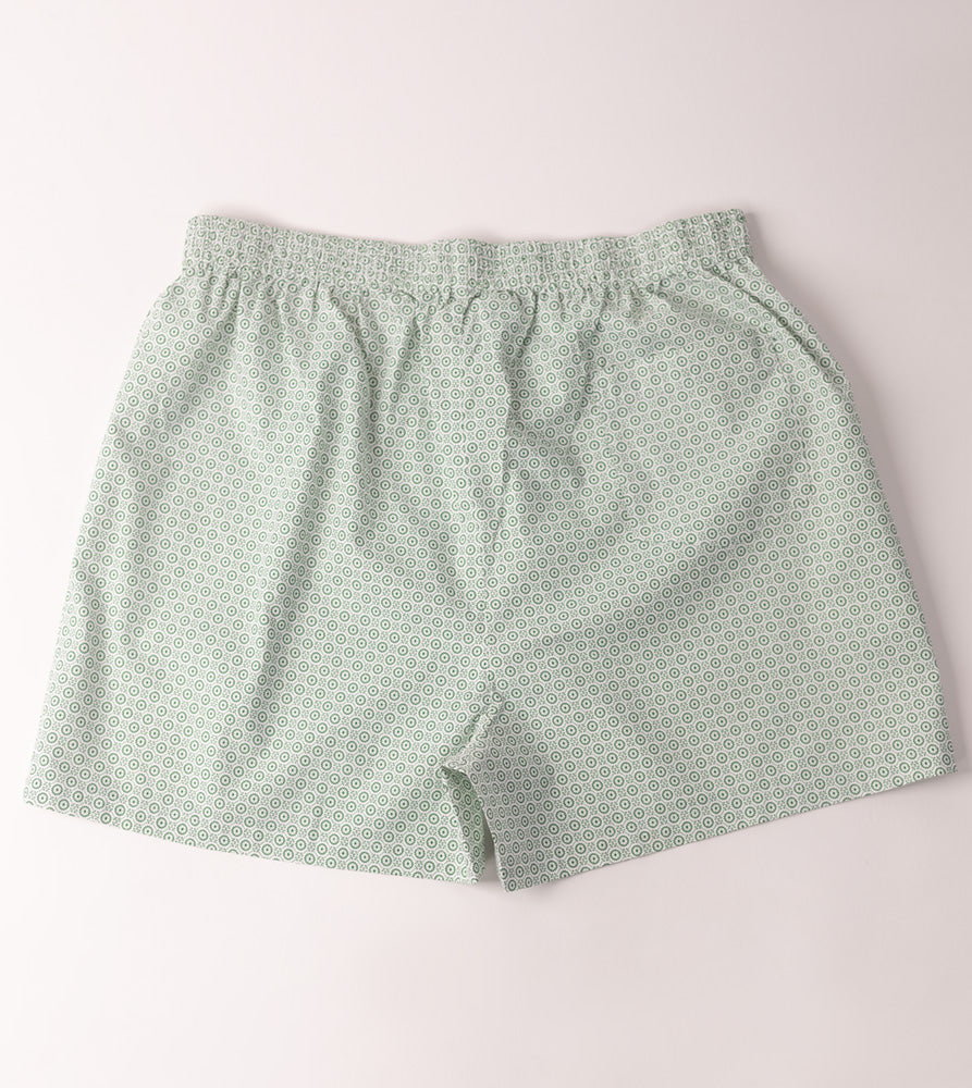 Sizeupp | Plus Size  Boxer For Men | 34" - 38" | 100% Cotton | Print | Green