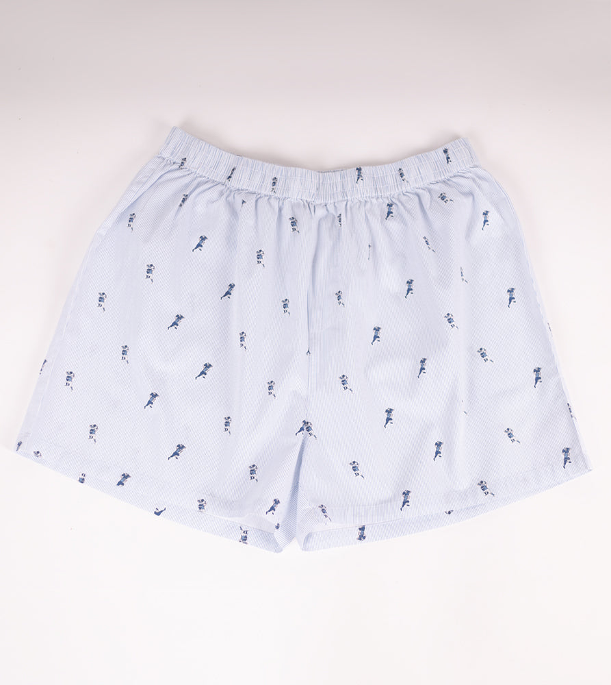 Sizeupp | Plus Size  Boxer For Men | 34" - 38" | 100% Cotton | Print | White