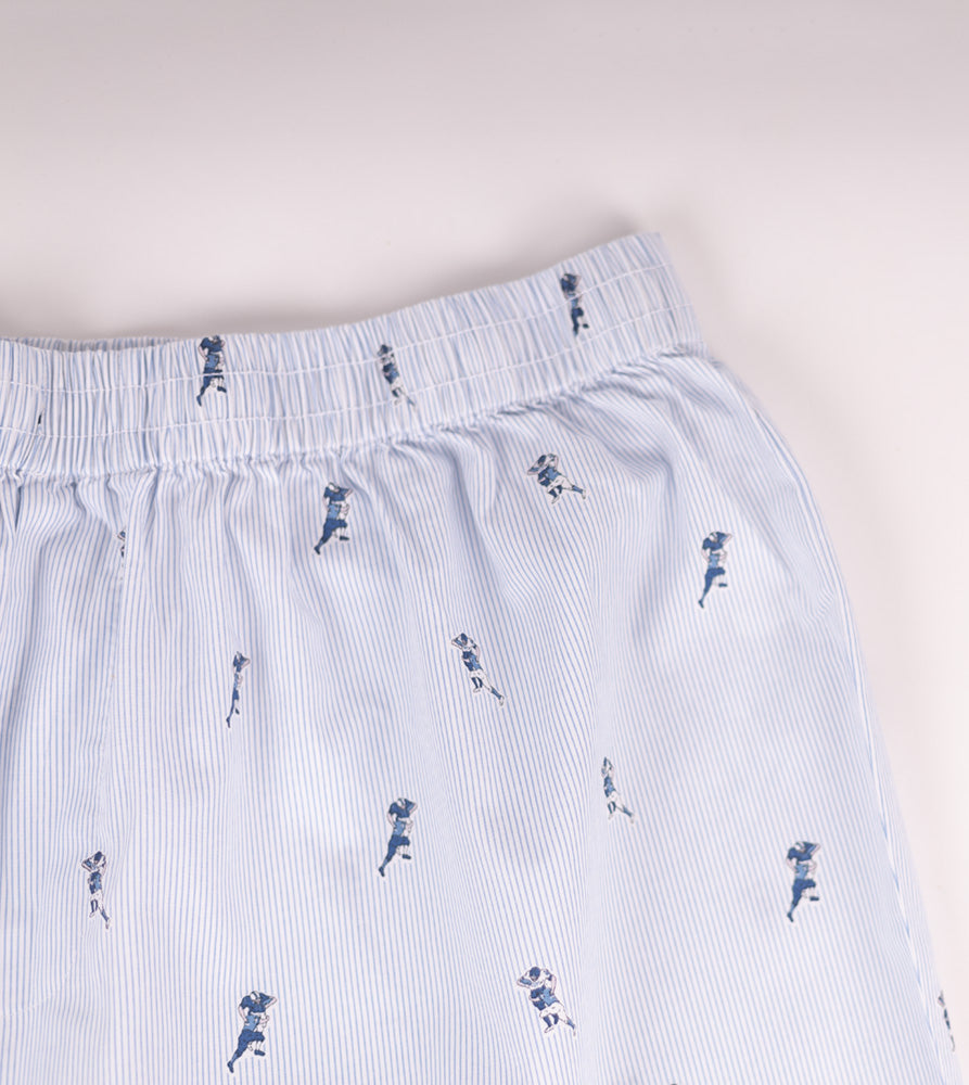 Sizeupp | Plus Size  Boxer For Men | 34" - 38" | 100% Cotton | Print | White