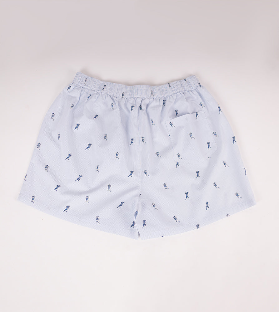 Sizeupp | Plus Size  Boxer For Men | 34" - 38" | 100% Cotton | Print | White