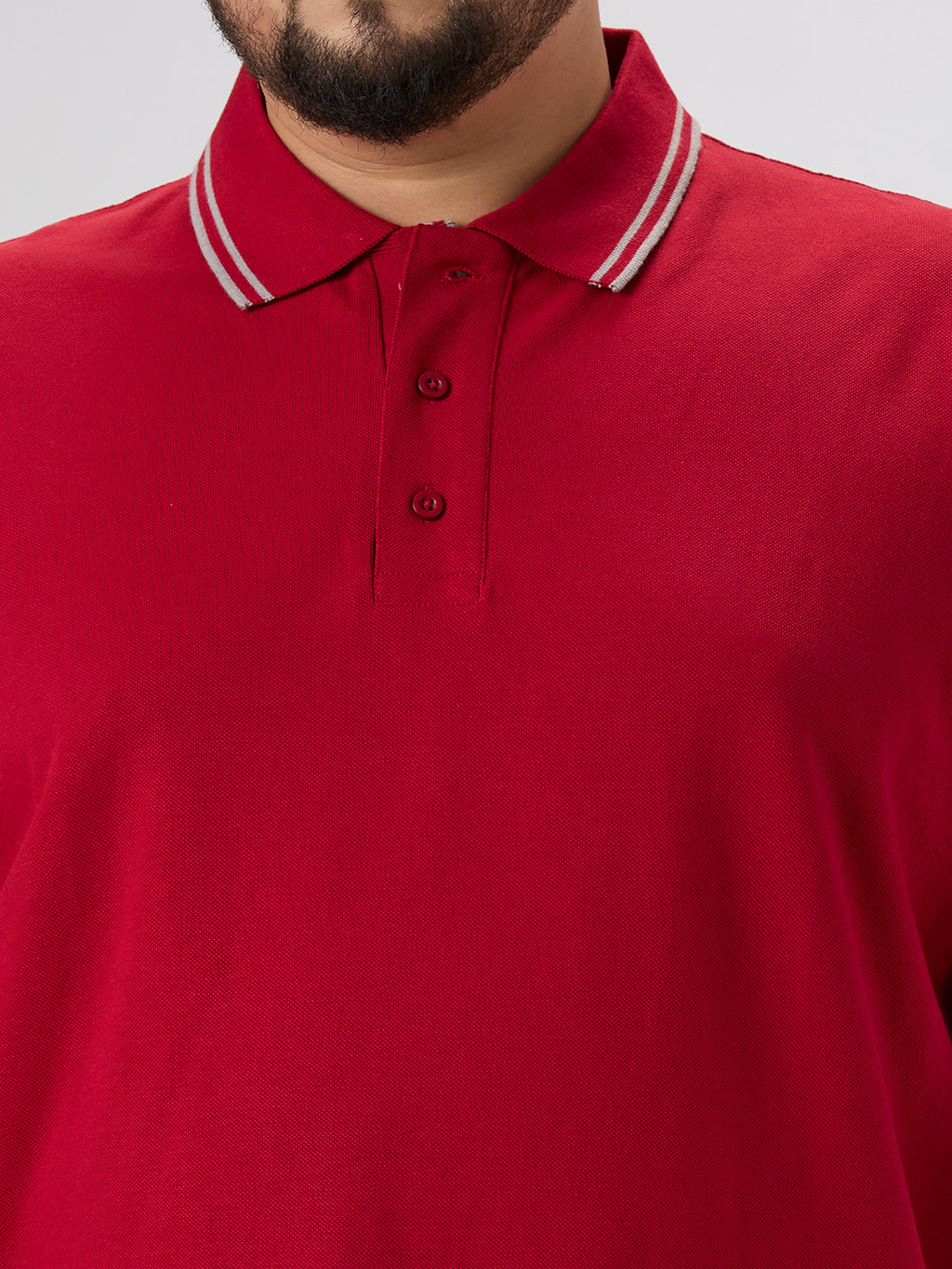 Plus Size Polo T-Shirt | 4XL-10XL | 100% Cotton | Red