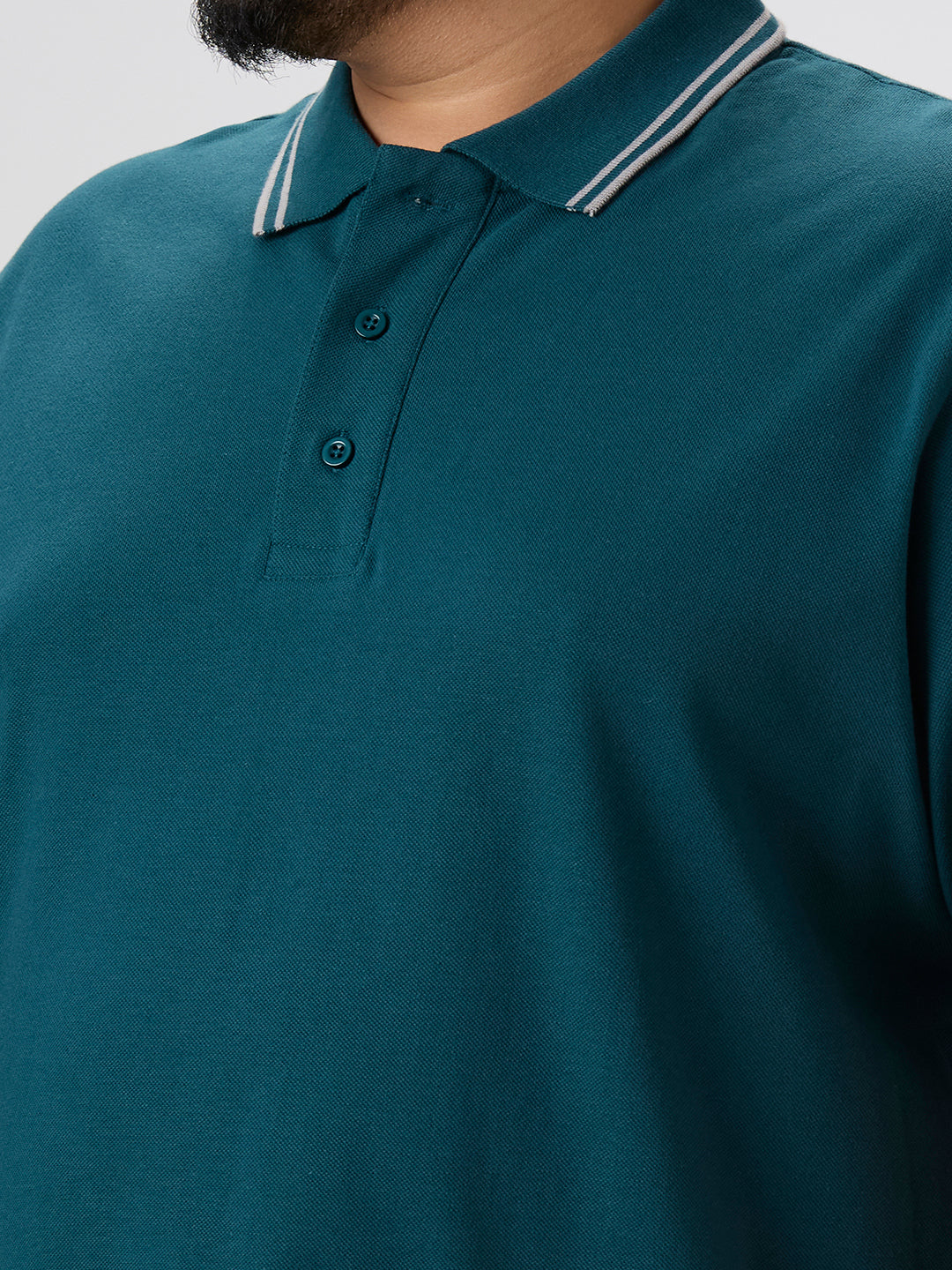 Plus Size Polo T-Shirt | 4XL-10XL | 100% Cotton | Dark Teal