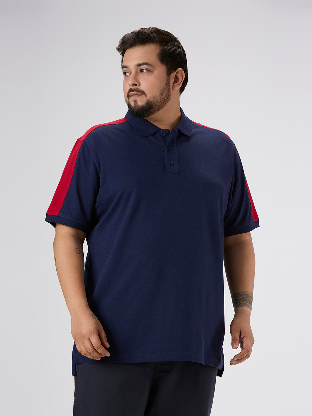 Plus Size Polo T-Shirt | 4XL-10XL | 100% Cotton | Navy