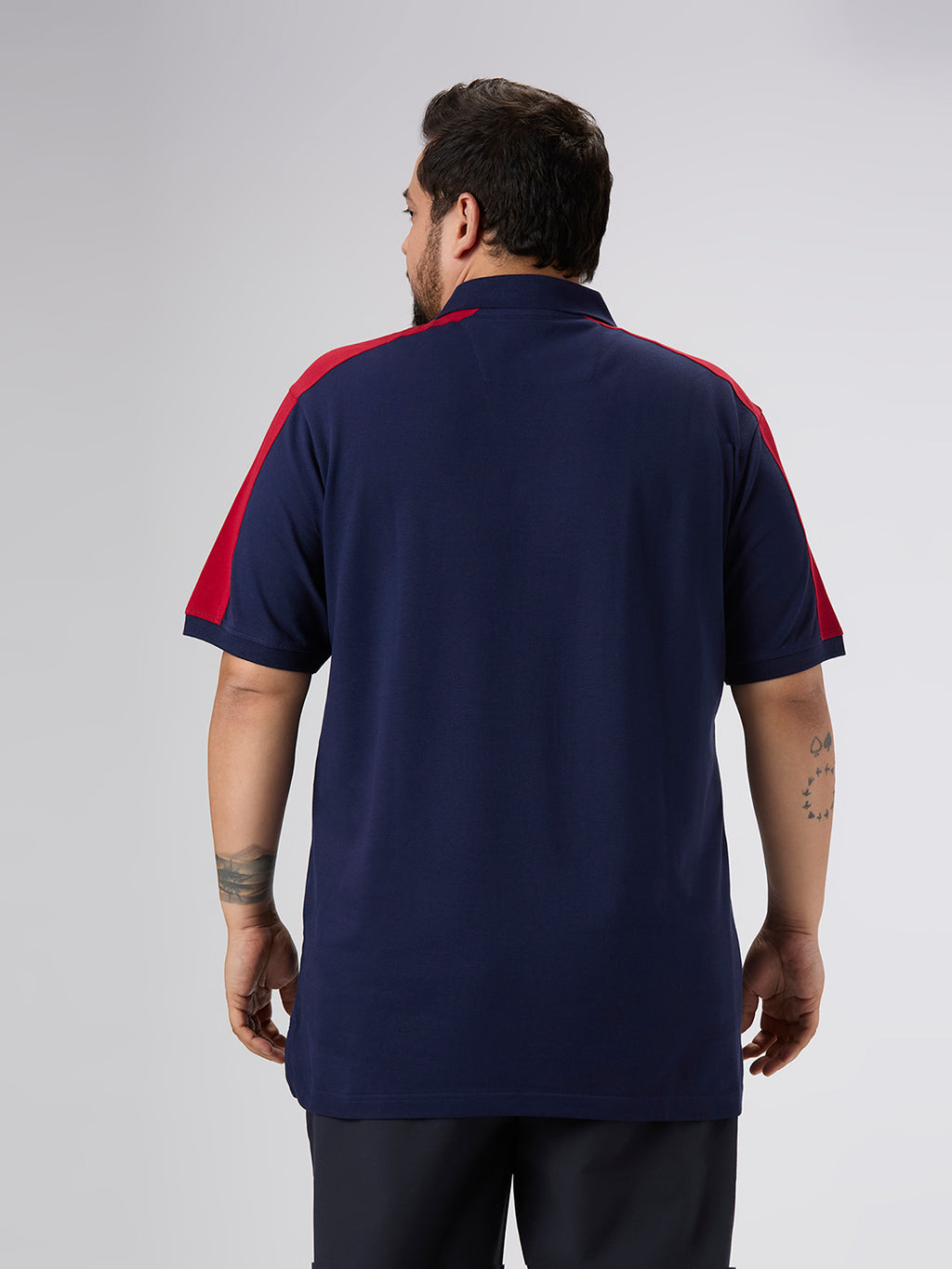 Plus Size Polo T-Shirt | 4XL-10XL | 100% Cotton | Navy
